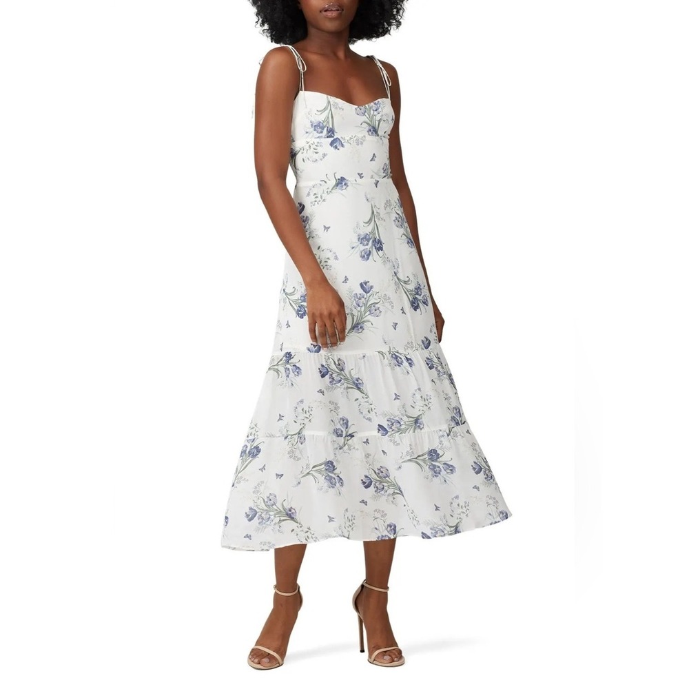 Reformation Emmie Floral Midi Slip Dress in Delilah